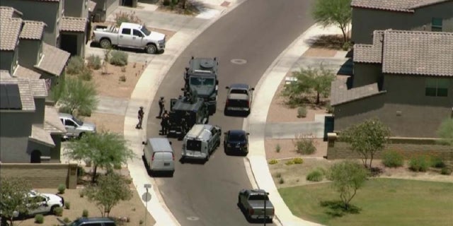 A Phoenix police officer was shot Tuesday.