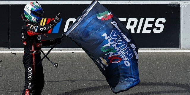 Suarez earned his first win with Trackhouse Racing.