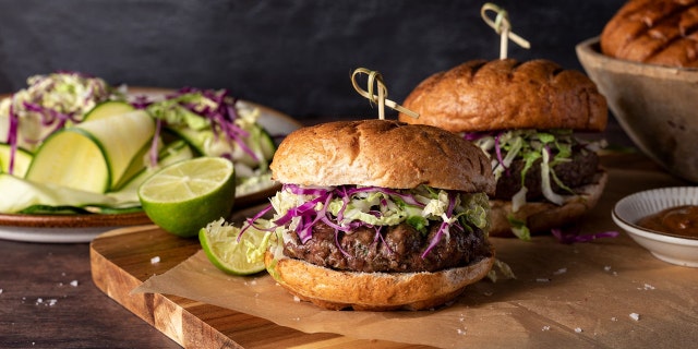 Try this Thai-inspired burger recipe for your weekend get together. (Beef. It’s What’s For Dinner.)