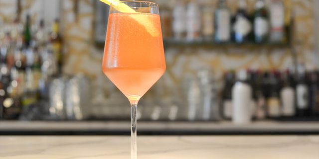 This beautiful Morning Rose cocktail comes from Bistronomy by Nico in Charleston, S.C. It's a hugely popular drink choice for brunch.
