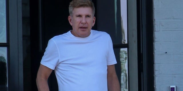 Todd Chrisley has been seen for the first time since being convicted on all charges of back fraud and tax evasion.