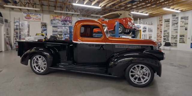 Jeff Olsen's son Corey found a fun way to give him the truck.