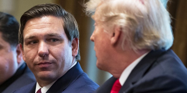 Eyes are on Florida Gov. Ron DeSantis, left, and former President Donald Trump when thinking about the 2024 presidential election.