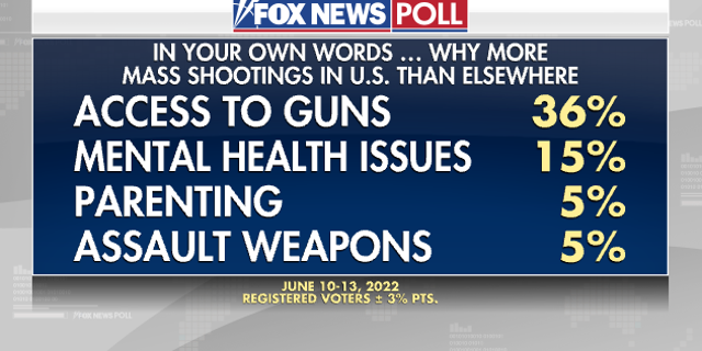 Reason for Gun Violence Poll
