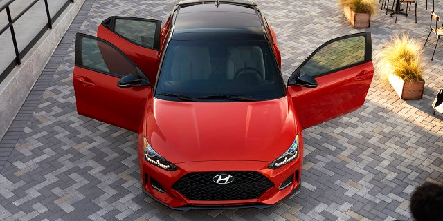 The Hyundai Veloster has three passenger doors.