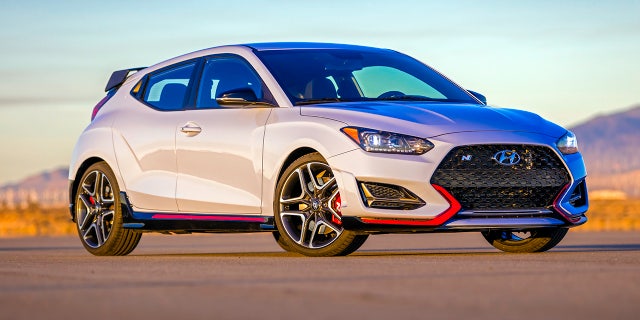 The Veloster uses two doors on the passenger side to create easier access to the back seat.