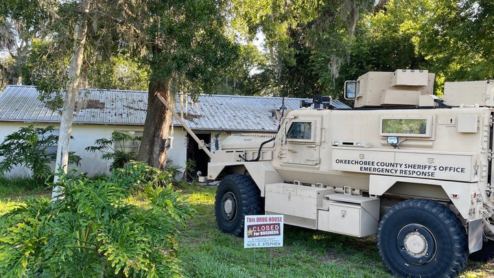 A law enforcement emergency response vehicle