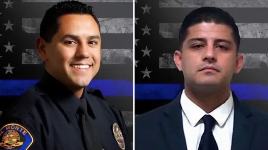 Slain California police officers shot by suspect on probation leave behind kids, including twin boys