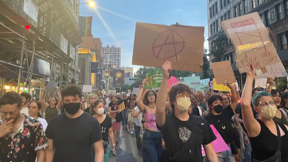 Protestors Holding Signs