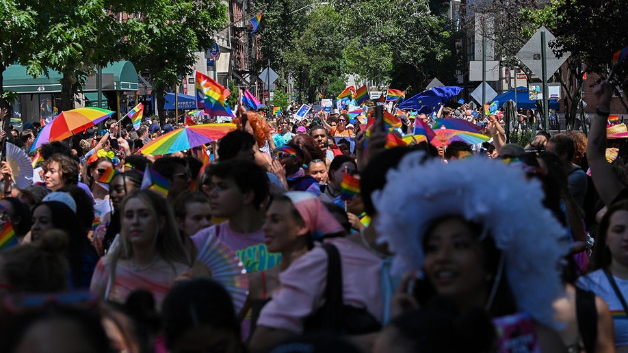 NYC Pride Parade crowds