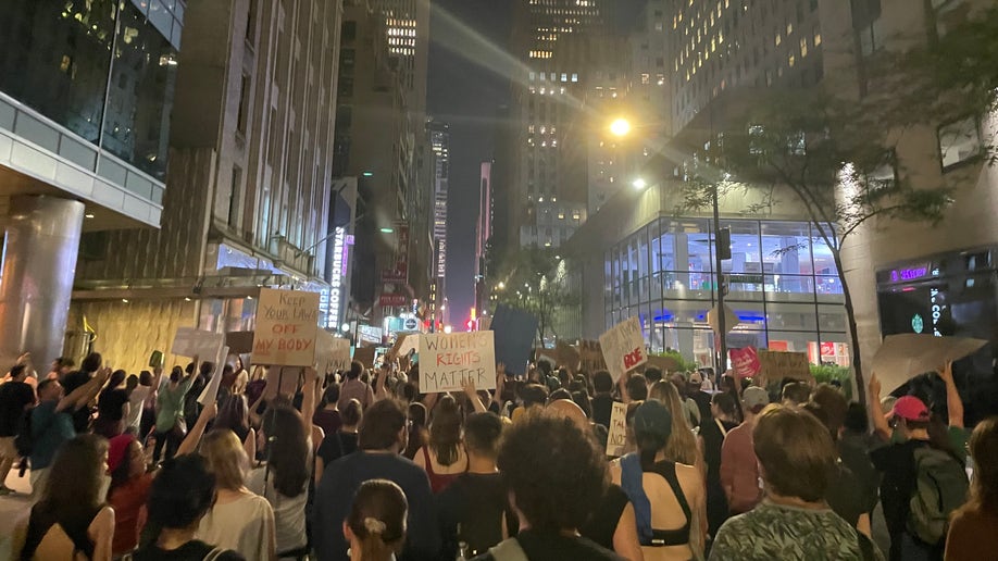 Marching to Times Square