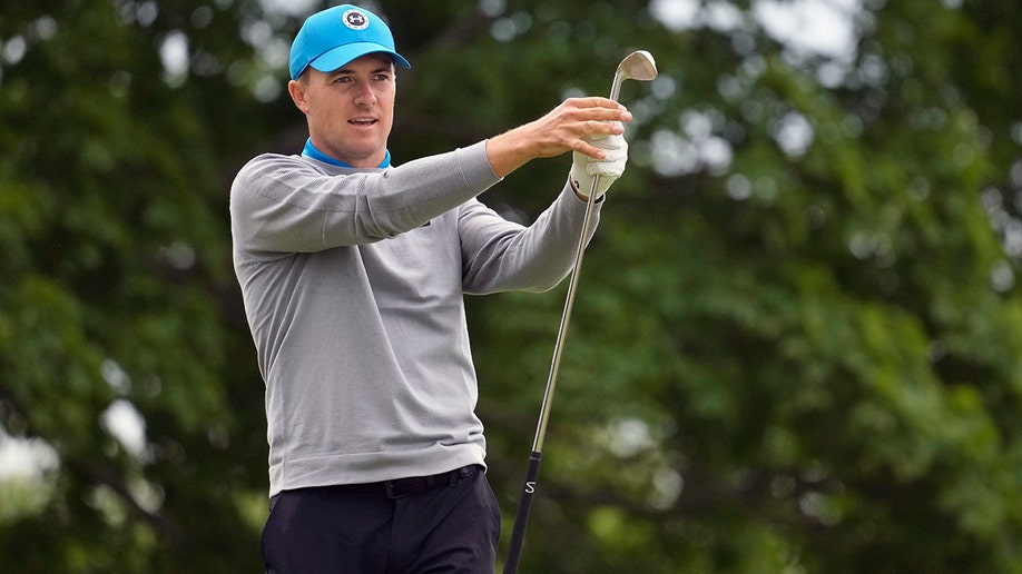 Jordan Spieth on the sixth hole at US Open final round