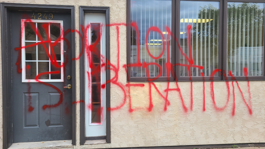 Pregnancy center vandalism