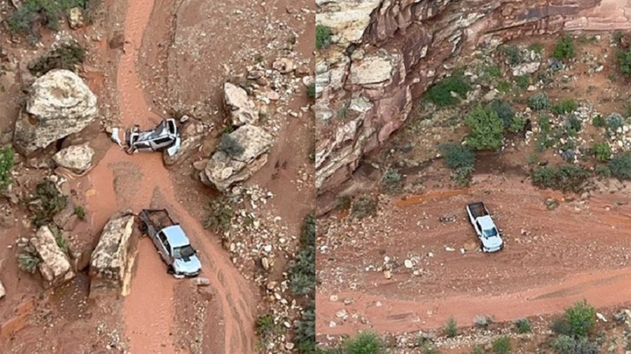 Flash flooding at Capitol Reef National Park in Utah washed away several vehicles