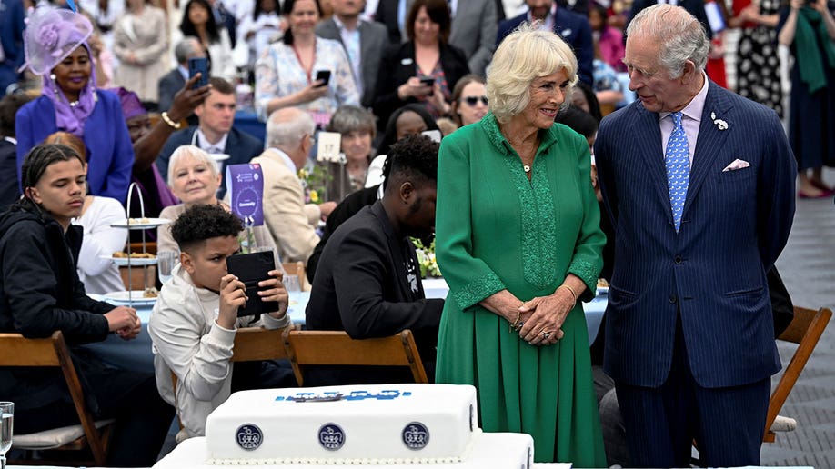 Charles and Camilla attend the Big Jubilee Lunch