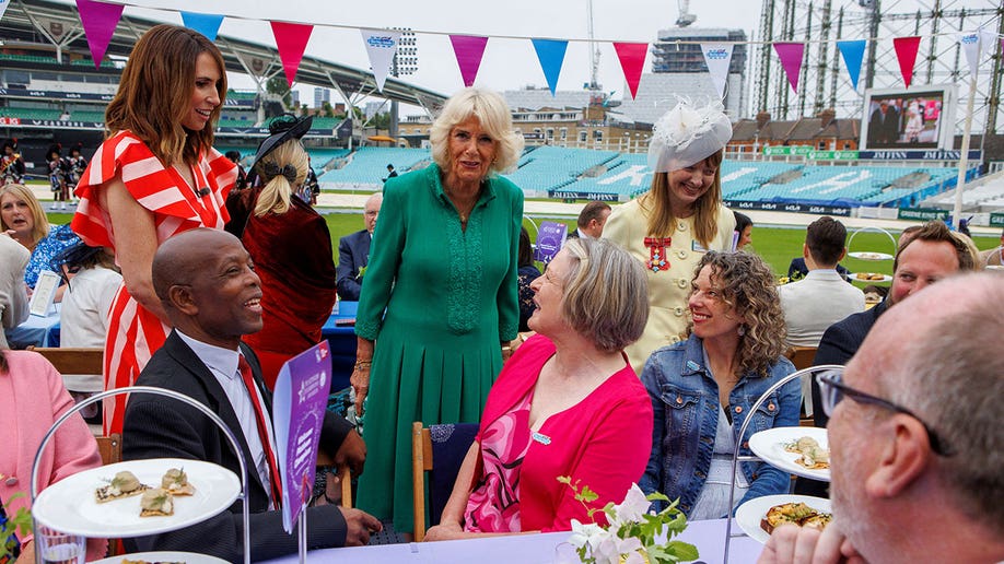 Duchess Camilla with guests