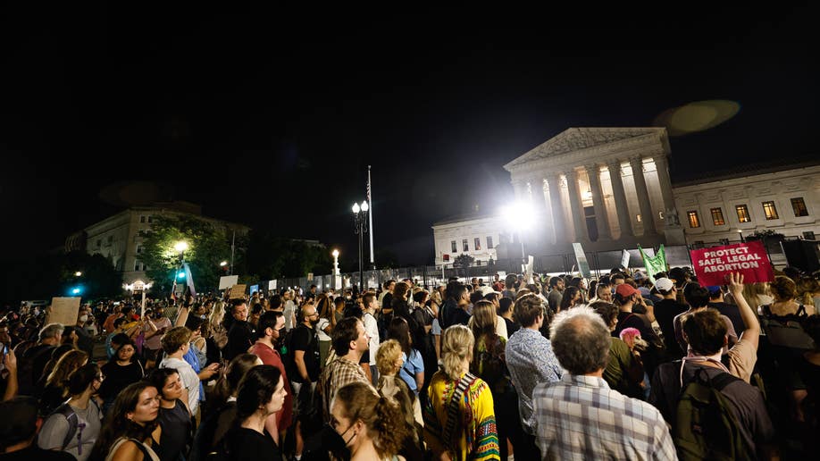 Protests outside the Supreme Court