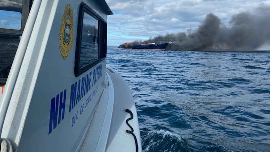 New Hampshire boat fire 