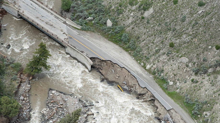 Yellowstone National Park flooding causes damage