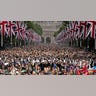 Crowds during Platinum Jubilee in London