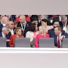 Mayor of London Sadiq Khan and his wife at Jubilee Pageant