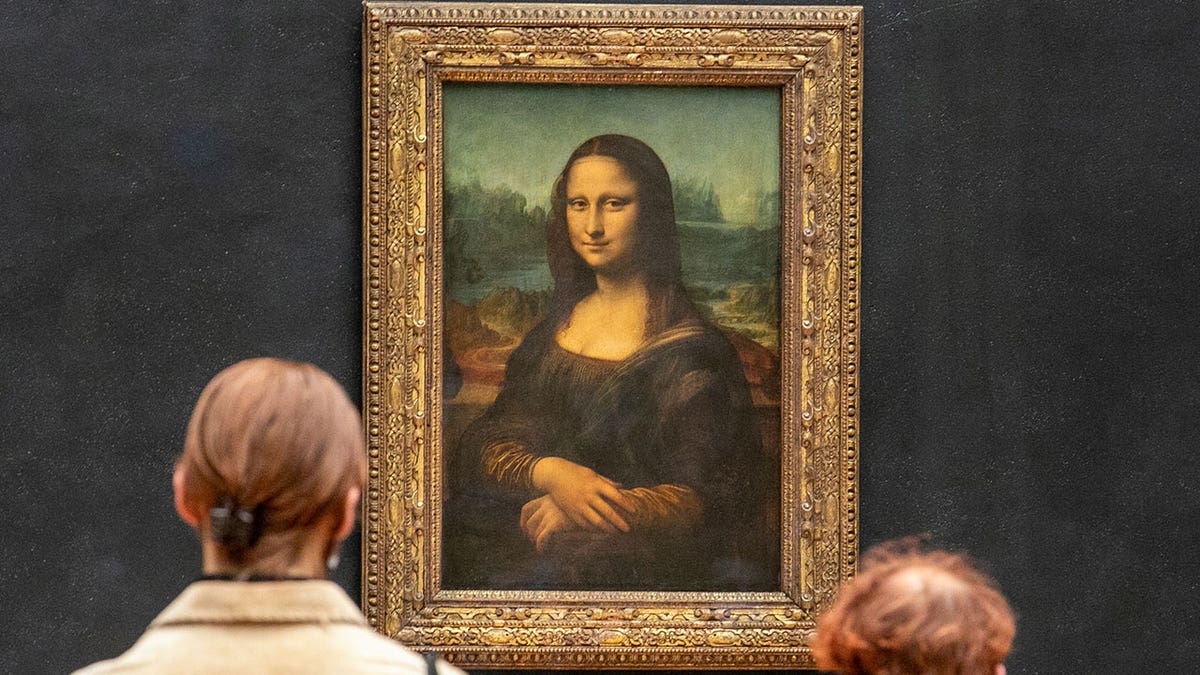 Mona Lisa on display at the Louvre
