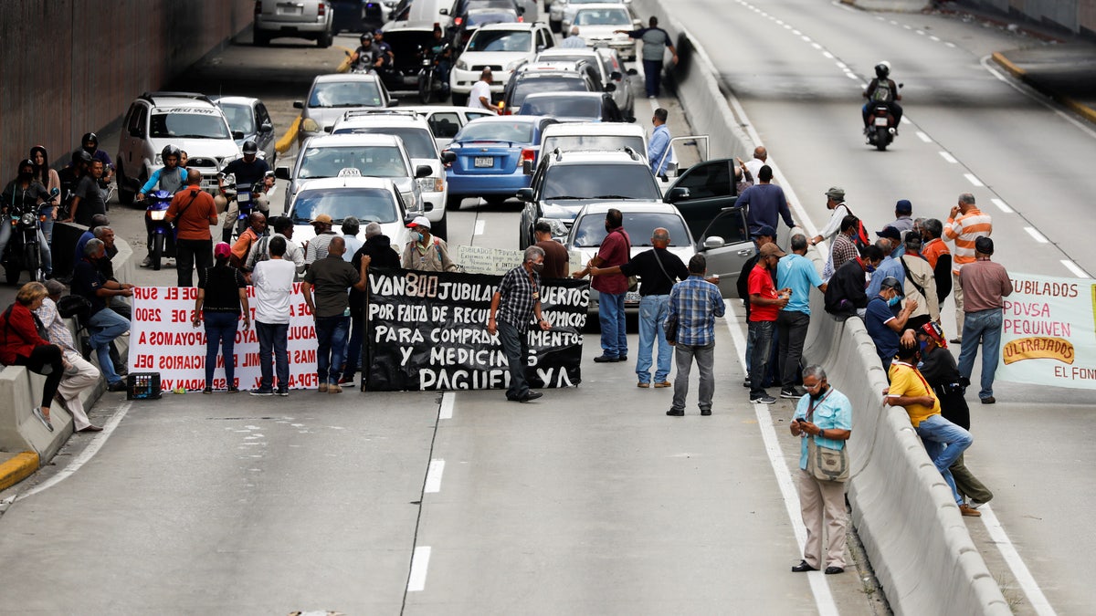 Venezuela Pension Protest