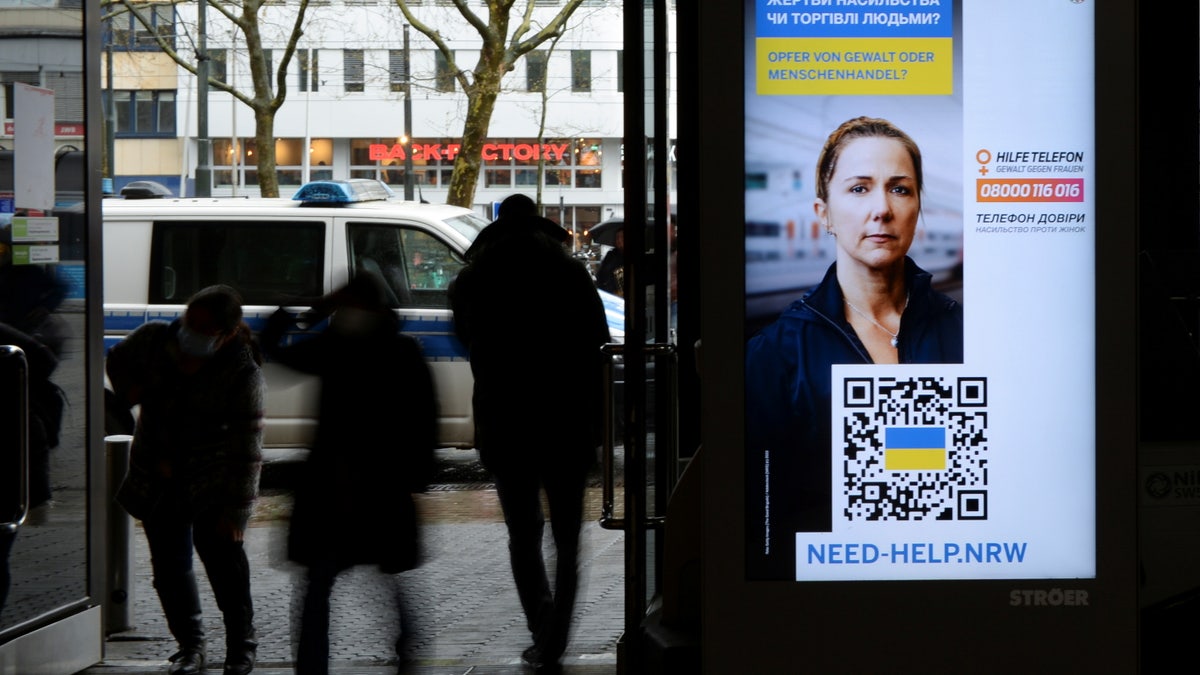 Billboard targeting Ukrainians in Germany