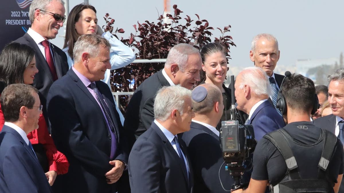 Biden Netanyahu Israel Handshake