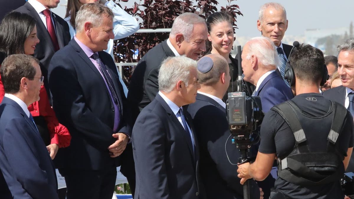 Biden Netanyahu Israel Handshake