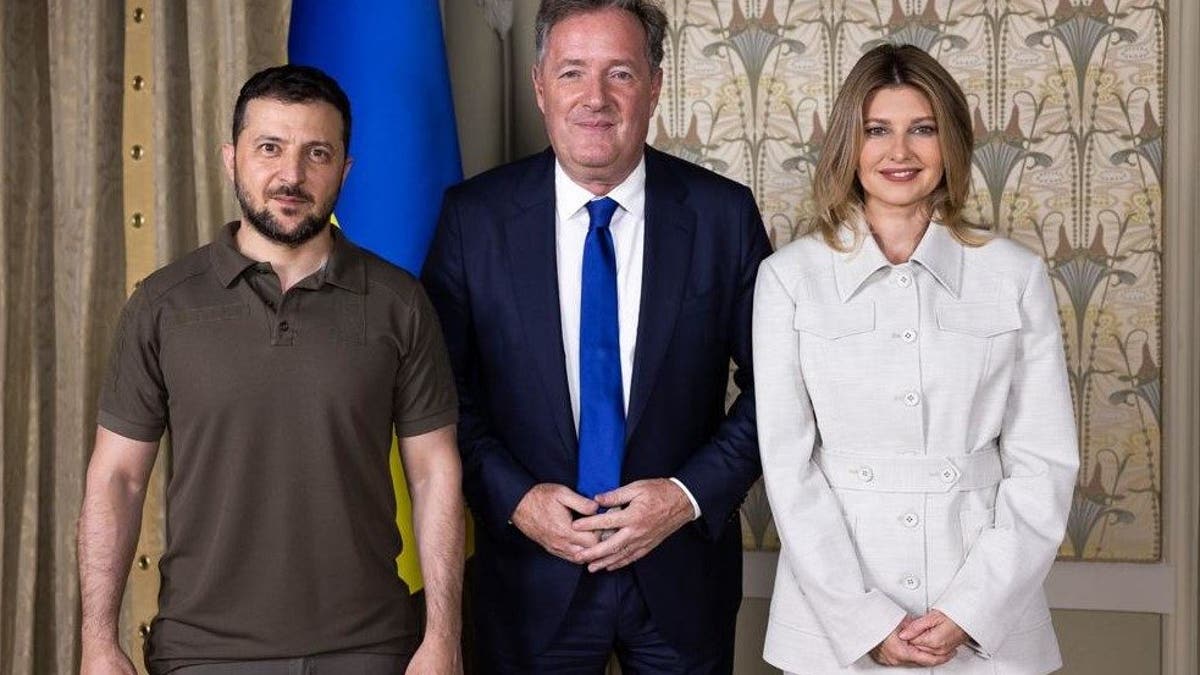 Morgan, Zelensky, and Zelenska for Fox Nation