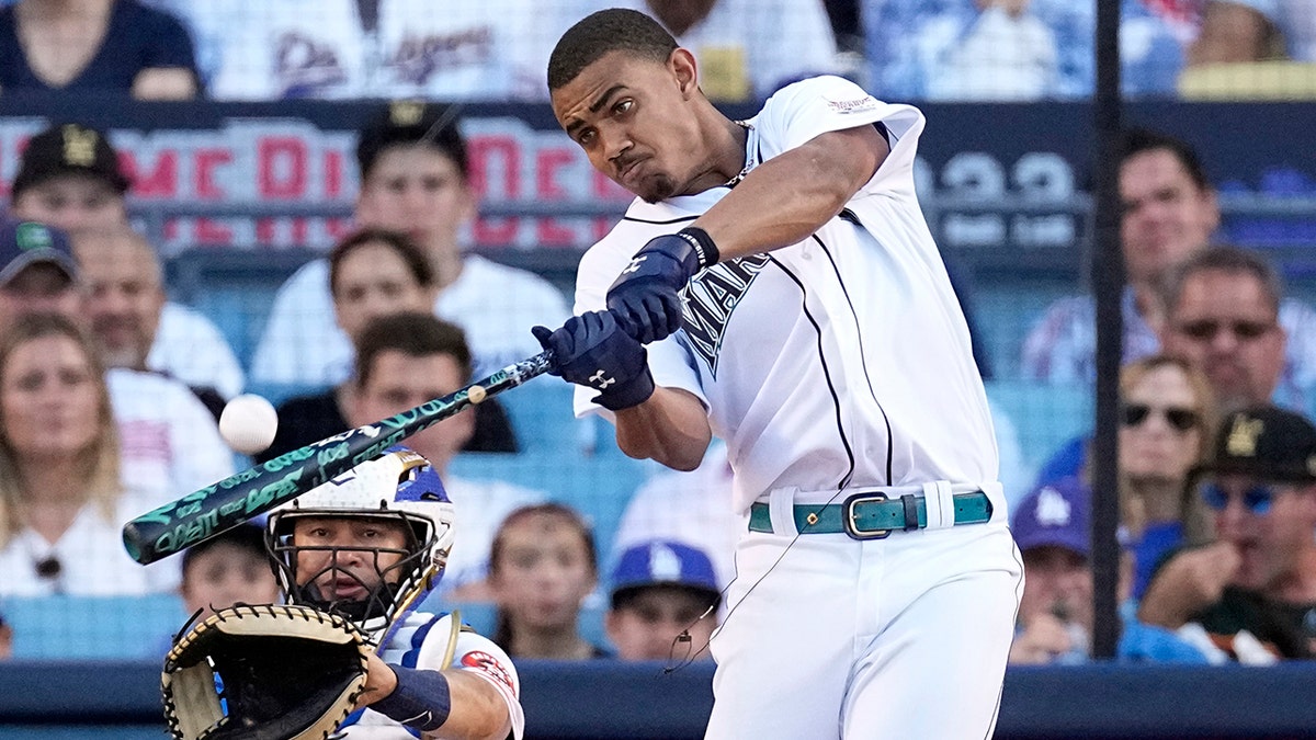 Julio Rodriguez at the Home Run Derby