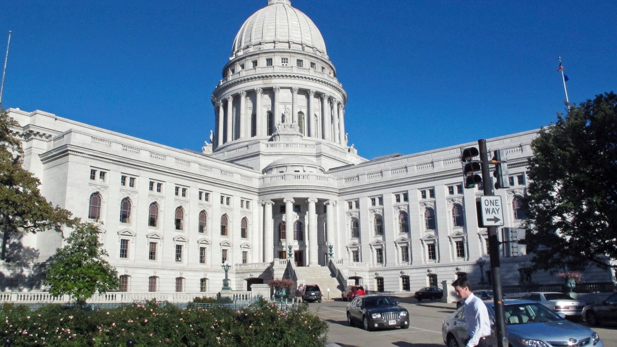 The Wisconsin state Capitol building
