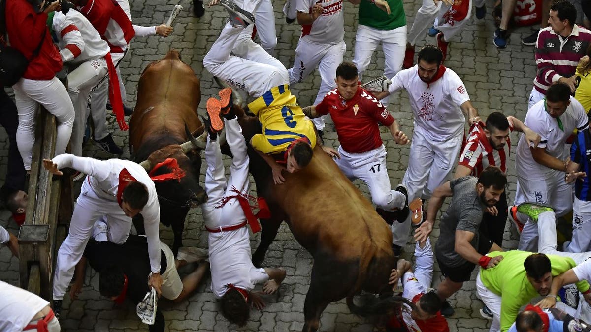 Bull gores man in Spain during the Festival of San Fermin