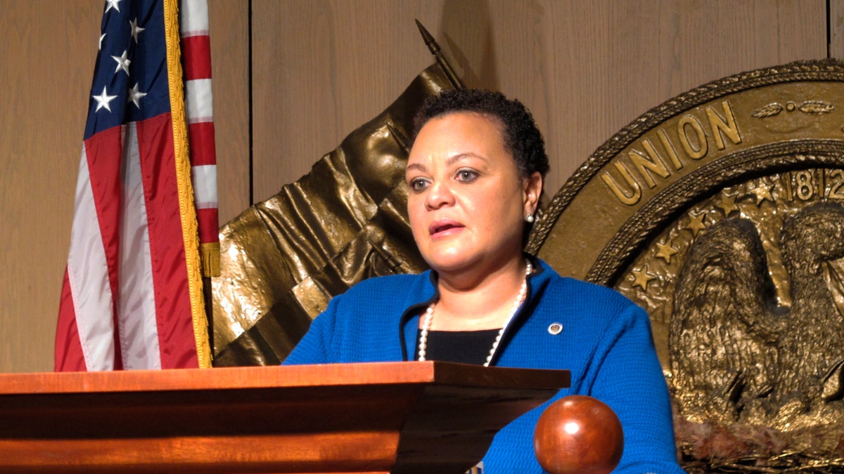 former state Sen. Karen Carter Peterson