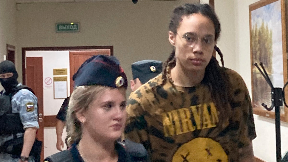 Brittney Griner escorted to Russian courtroom