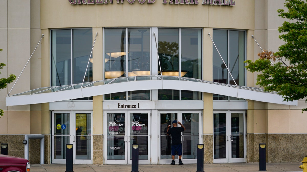 A customer looking into Greenwood Park mall