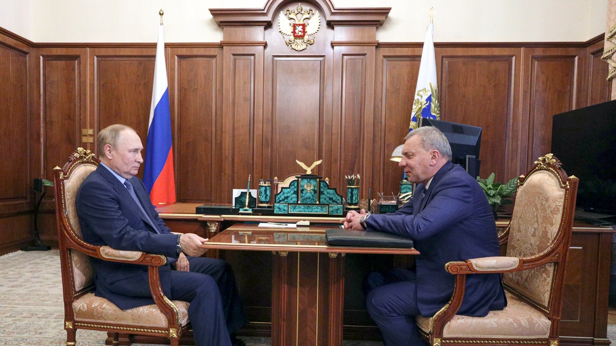 Russian President Vladimir Putin and Yuri Borisov russia space