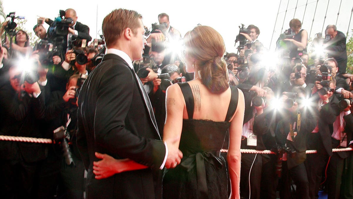 Brad Pitt and Angeline Jolie in Cannes Film Feestival in 2007