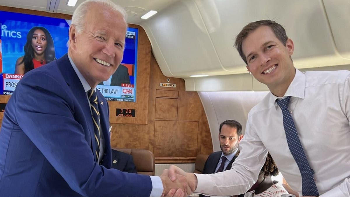 President Biden and Rep. Jake Auchincloss