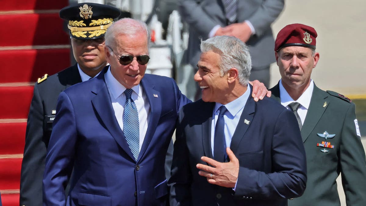 Biden and Israeli Prime Minister Yair Lapid