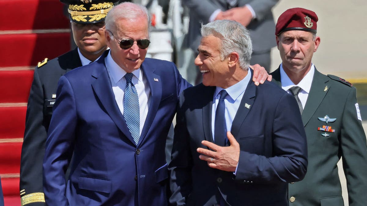 Biden and Israeli Prime Minister Yair Lapid