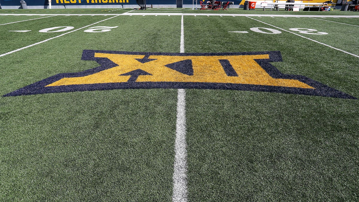 Big 12 logo on the field