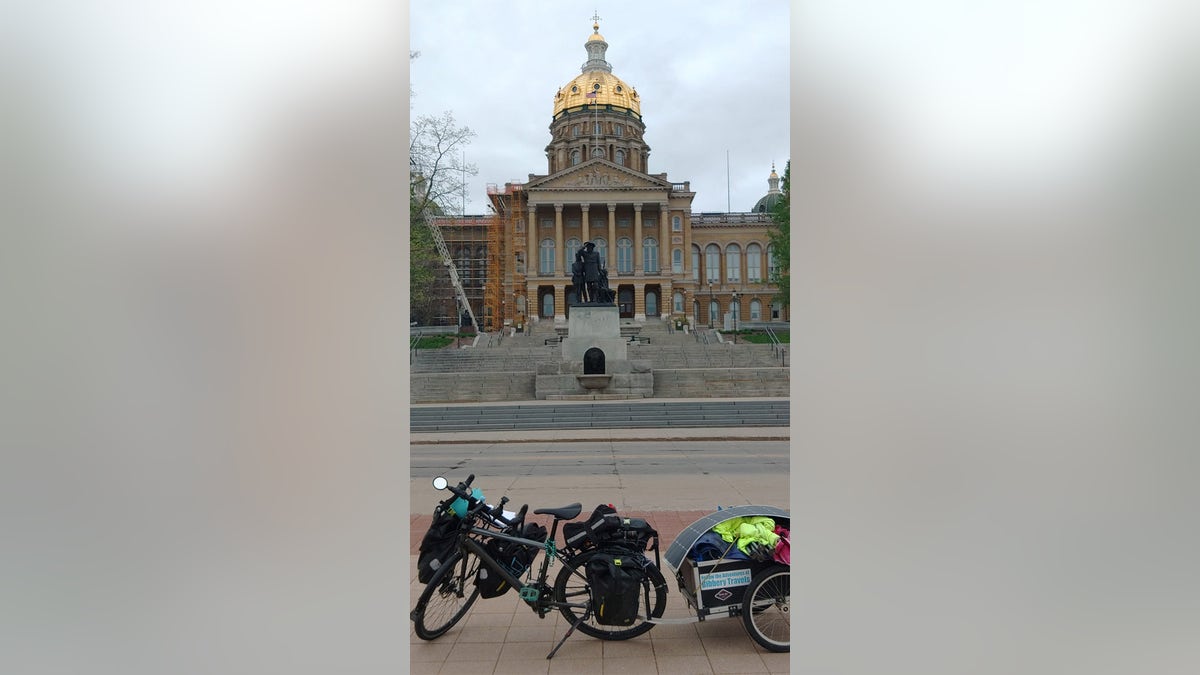 Bob's bike at Iowa capitol