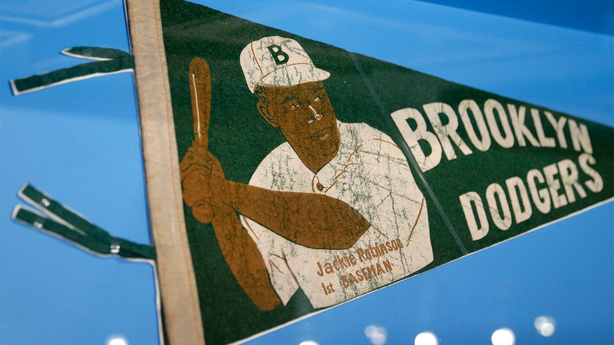 Brooklyn Dodgers Jackie Robinson banner