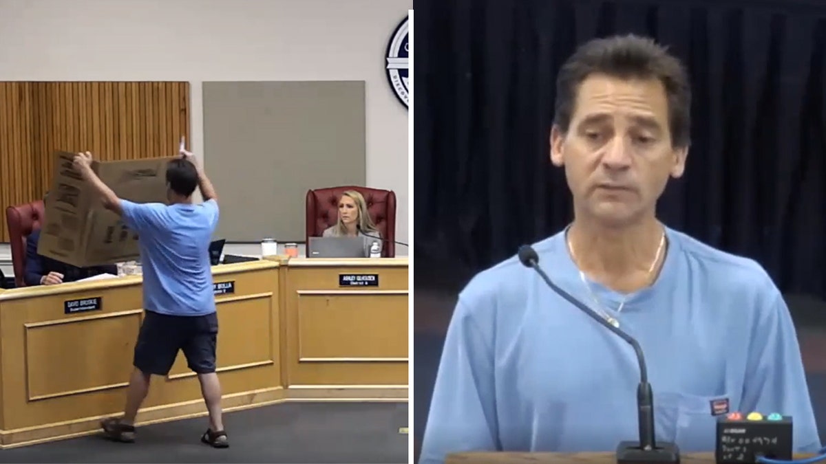 Clay County School district florida dad speaks mic cut off