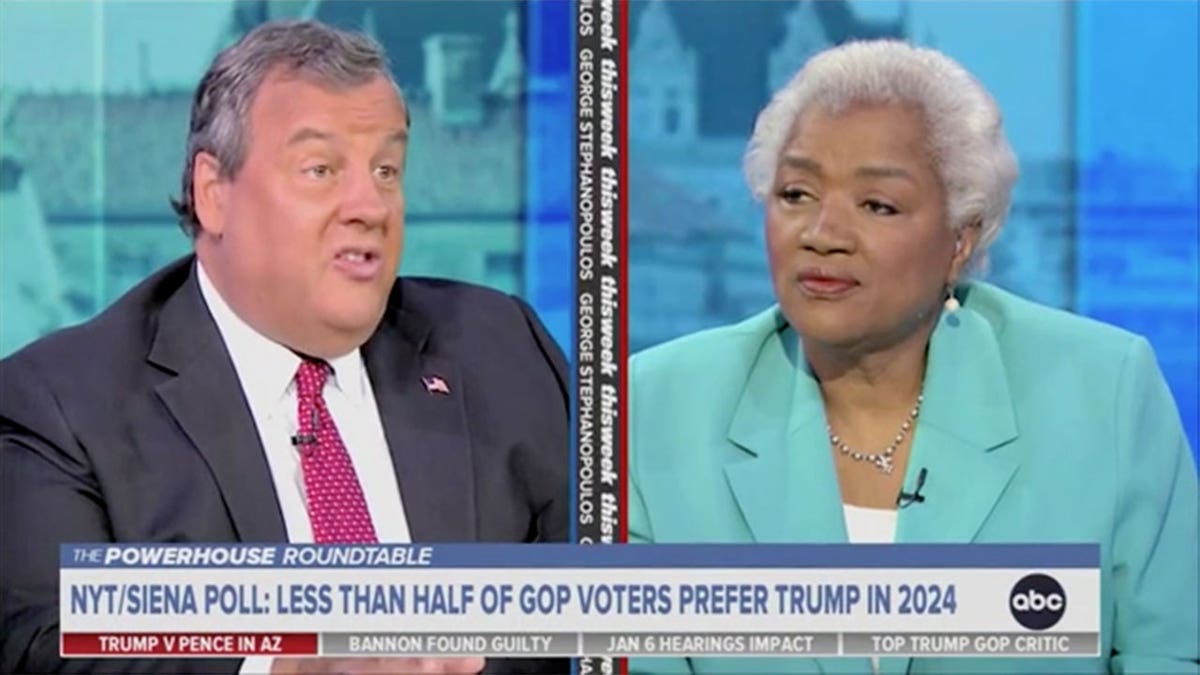 Chris Christie and Donna Brazile