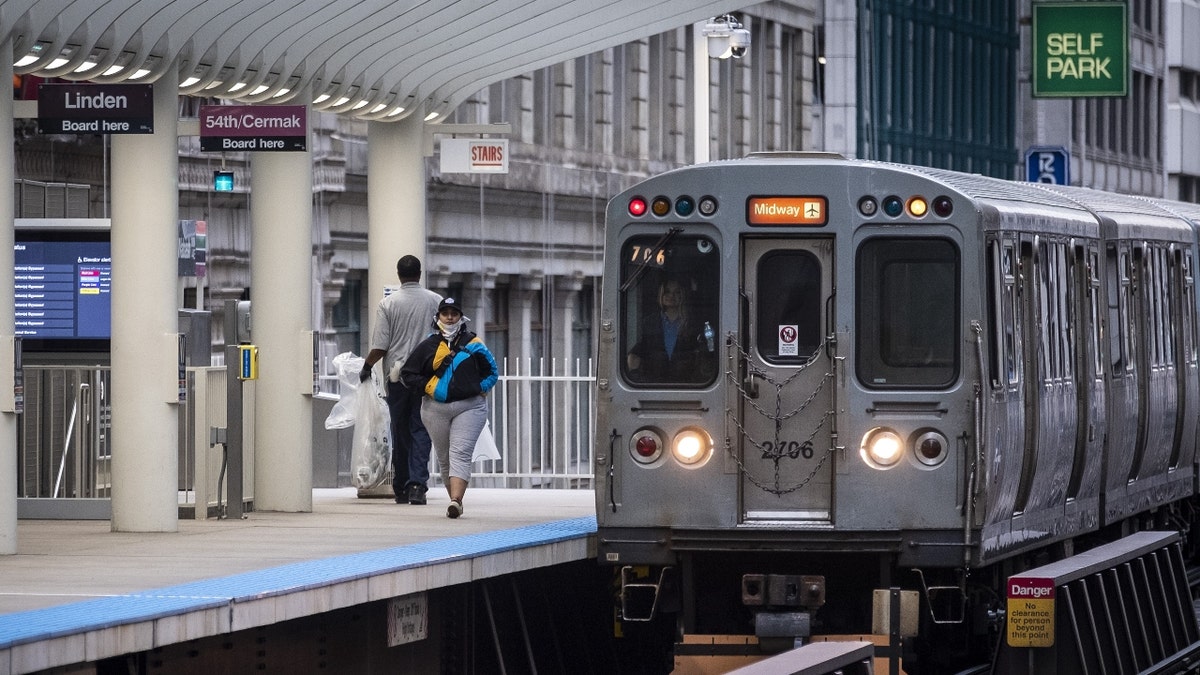 A CTA train station