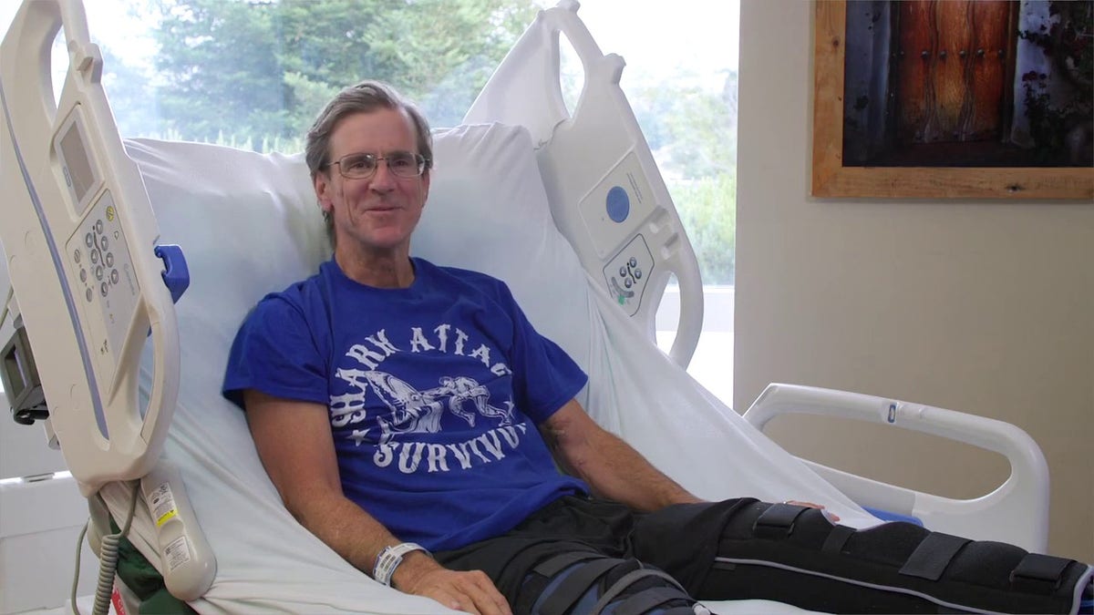Steve Bruemmer, 62, in hospital bed