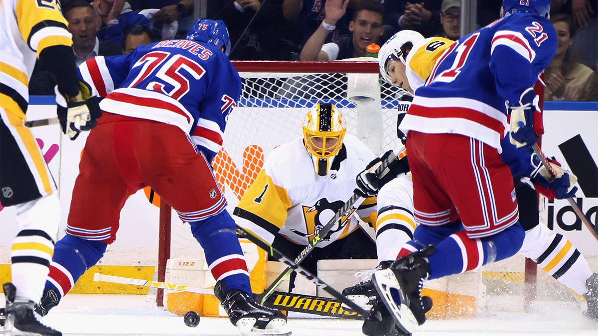 Casey DeSmith makes a save